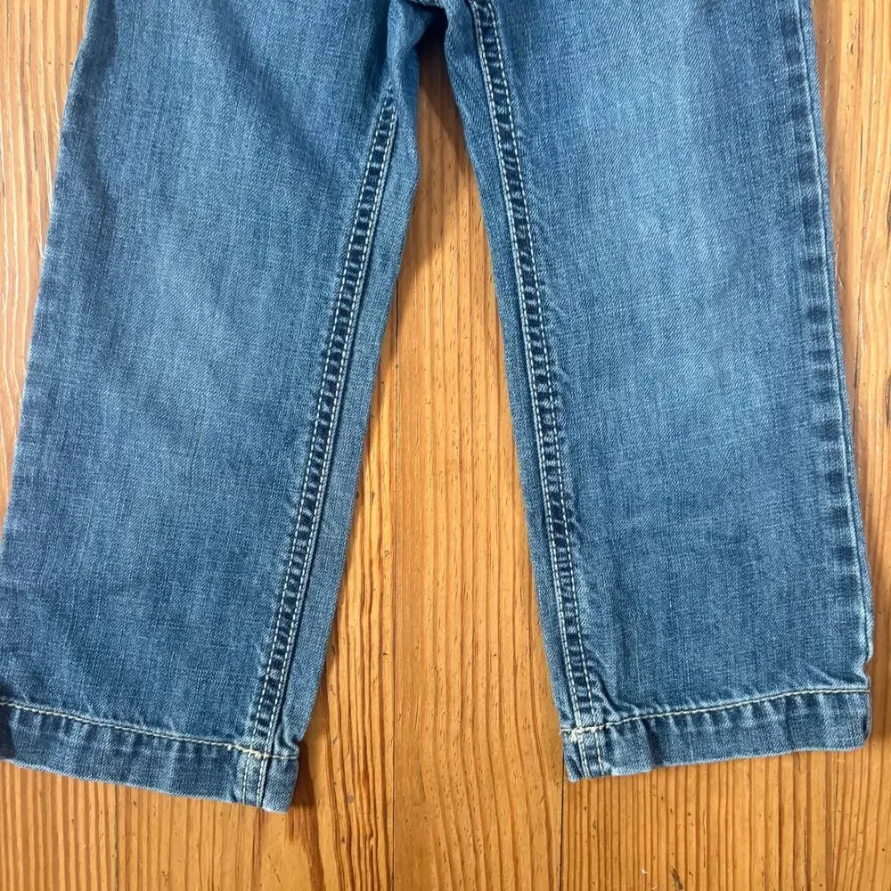 Gymboree 90s‎ jean purple floral embroidered adjustable toddler jeans SIZE 3T
